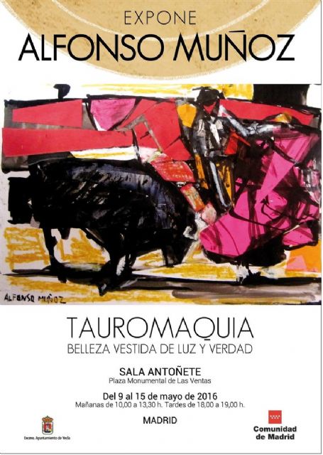 Alfonso Muñoz expone su pintura taurina en Las Ventas