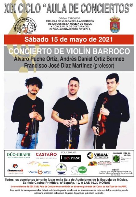 XIX Ciclo 'Aula de Conciertos'. Concierto del Aula de Violín Barroco