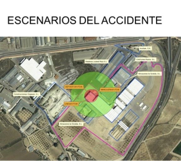 Simulacro de accidente químico en la empresa INTERPLASP de Yecla