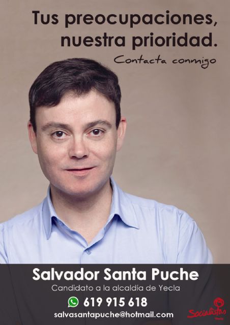 'El número de teléfono de Salvador Santa a disposición de todos los yeclanos'