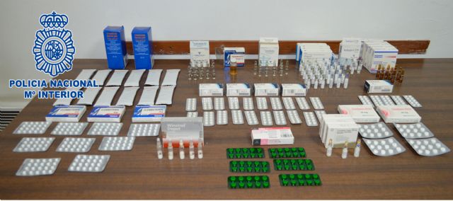 La Policía Nacional desmantela en Yecla un punto de venta de anabolizantes y esteroides