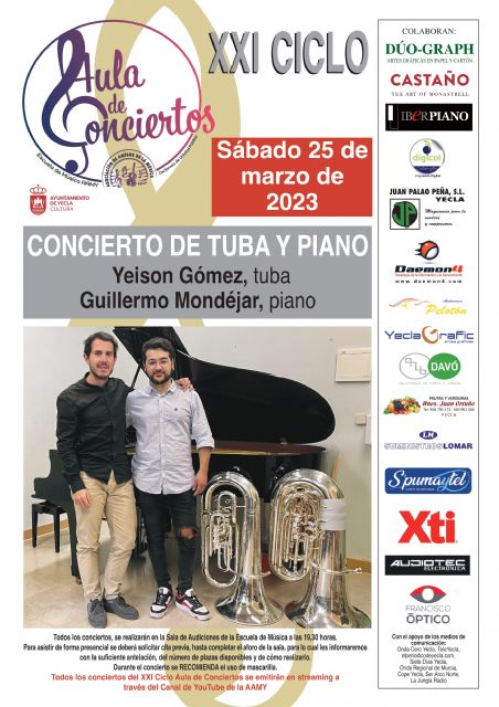 XXI Ciclo 'Aula de Conciertos' Concierto de tuba y piano