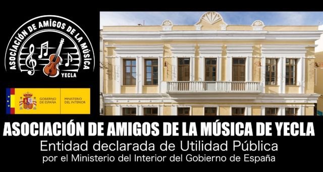 La Asociación de Amigos de la Música de Yecla ha sido declarada de Utilidad Pública por el Ministerio del Interior