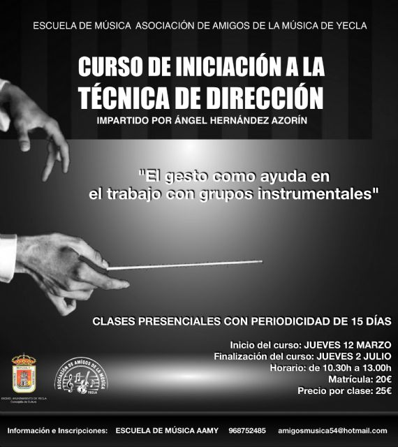 Curso de iniciación a la técnica de dirección impartido por Ángel Hernández Azorín